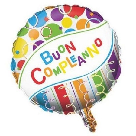 MYLAR BUON COMPLEANNO 18 POLLICI