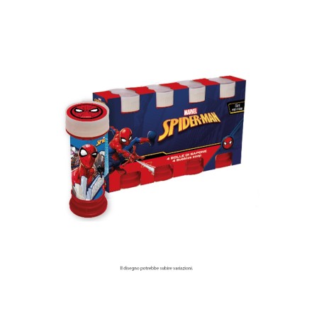 BOLLE DI SAPONE SPIDERMAN PZ.4