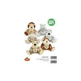 ANIMALI JUNGLA SEDUTI SUPERSOFT 6 ASS. CM.25