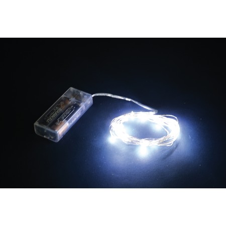 SERIE 10MICROLED BIANCHI 1MT BATTERIA