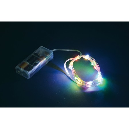 SERIE 10MICROLED MULTICOLOR 1MT BATTERIA