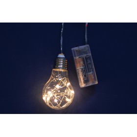 LAMPADINA 10LED BATTERIA CALDA.