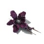 MAGNOLIA C/CLIP  GLITTER VIOLA 25X5CM.