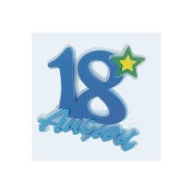 18 COMPLEANNO STELLA 30X30X5 BLU