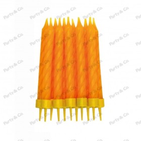 CANDELE CON BASE ARANCIONE