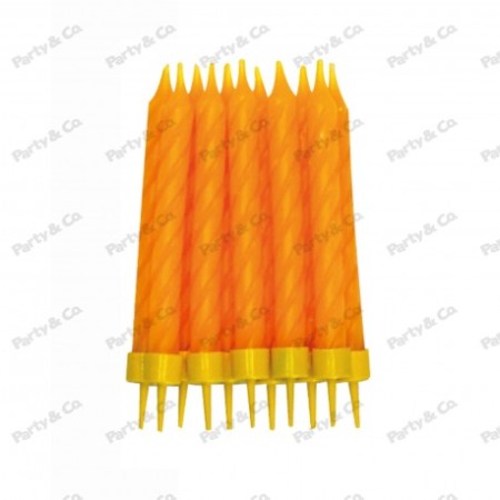 CANDELE CON BASE ARANCIONE