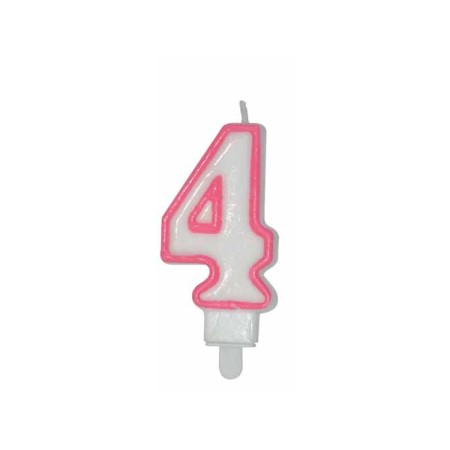 CANDELE CM 8 ROSA/BIANCA N4