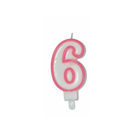 CANDELE CM 8 ROSA/BIANCA N6