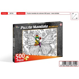 MANDALA FARFALLA 500PZ 51X36CM