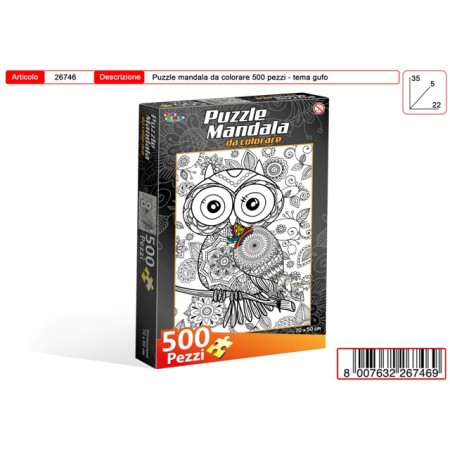 MANDALA GUFO 500PZ 51X36CM