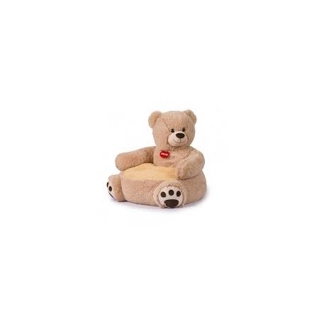 PELUCHE POLTRONA ORSO BEIGE 50X50