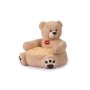 PELUCHE POLTRONA ORSO BEIGE 50X50