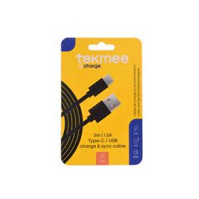 CAVO 3 MT 1.5 A TYPE C RICARICA VELOCE