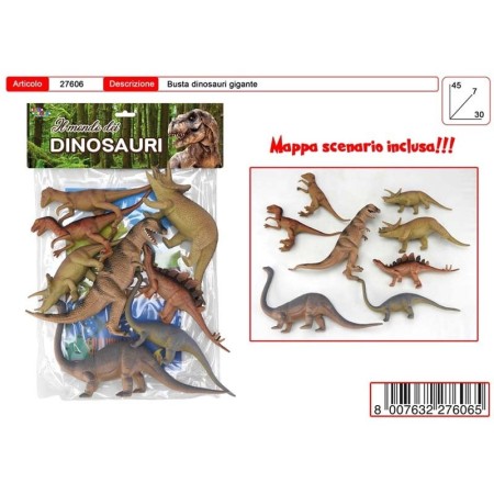 SET DINOSAURI GIGANTI IN BUSTA PZ.8