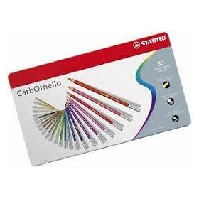 CARBOTELLI X 36 SCATOLA IN METALLO STABILO