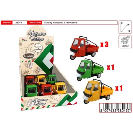 MOTOCARRO DIE CAST IN DISPLAY PZ.6