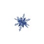 PENDENTE FIOCCO DI NEVE BLU 15CM