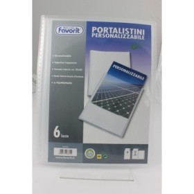 P/LISTINI 22X30 A 6 BUSTE PERS. FAVORIT