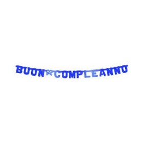 FESTONI 2.65MT BUON COMPLEANNO BLU