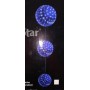 TRIS SFERE A 30 LED BLU