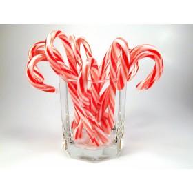 50 CANDY CANES BIANCO ROSSO