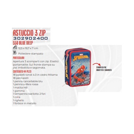 CORREDI 3 ZIP SEVEN SPIDERMAN 2024