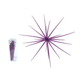 RICCIO DA MONTARE VIOLA 58CM GLITTER