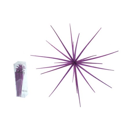 RICCIO DA MONTARE VIOLA 58CM GLITTER