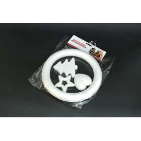 SET ANELLO. ALBERO. CUORE E STELLA BIANCO