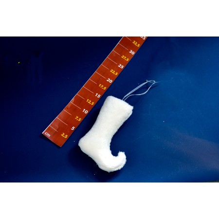 APPENDINO SCARPONE BIANCO 13CM.