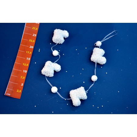 FESTONE SCARPONI BIANCO 80CM