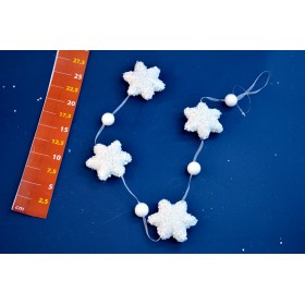 FESTONE STELLA BIANCO 80CM.