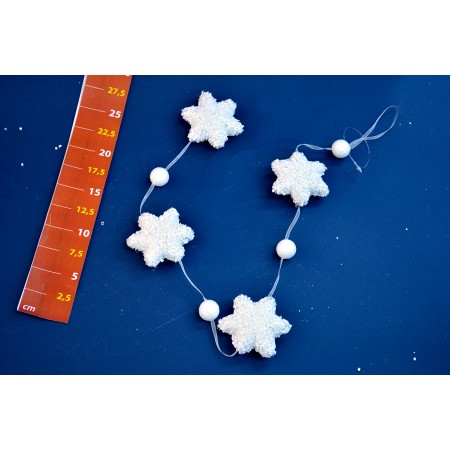 FESTONE STELLA BIANCO 80CM.