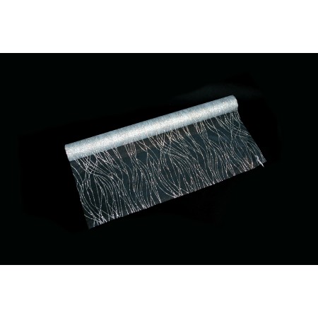 ROTOLO ORGANZA ONDA 48CM 5MT BIANCO