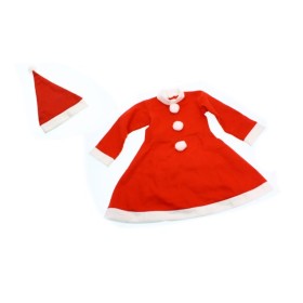 VESTITO BABBONATALE BIMBA ROSSO