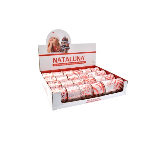 NASTRO FANTASIA ROSSO 6.3X400CM.