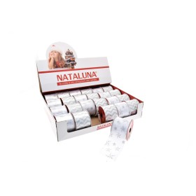 NASTRO FANTASIA 6.3X2.7MT YUTA BIANCO/ARGENTO.