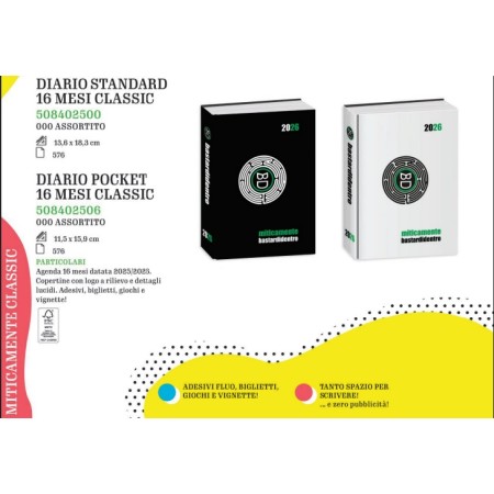 DIARI STD 16 MESI BASTARDIDENTRO CLASSIC MITICAMENTE 2025