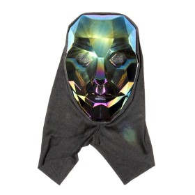 MASCHERA SPIGOLI HOLOGRAM CON CAPPUCCIO