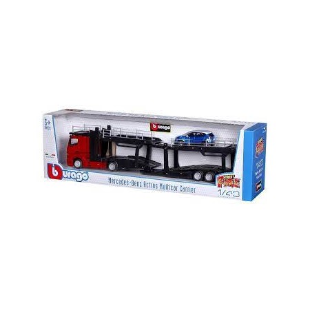 BBURAGO 1:43 RIMORCHIO PORTA AUTO
