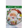 VETROFANIA TESTA DI BABBO NATALE 323-5