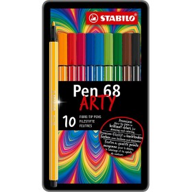 BIRO STABILO POINT 68 SCATOLA METALLO X 10