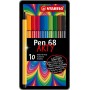 BIRO STABILO POINT 68 SCATOLA METALLO X 10
