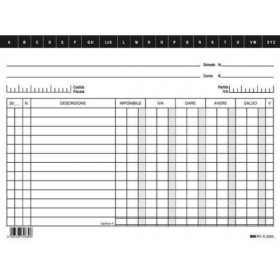 SCHEDE DARE AVERE BLU/VERDI QT.100