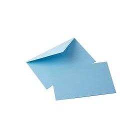 BIGLIETTI E BUSTE F.9 COLORE AZZURRO