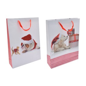 BUSTA NATALE 157GR. 33X10.5X45 ANIMALI 2ASS