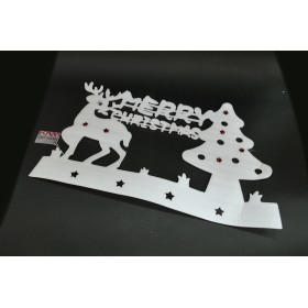 DECORAZIONE ALBERO C/RENNA 59X35CM