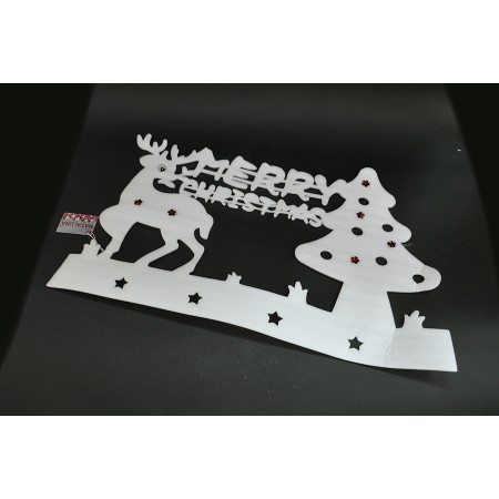 DECORAZIONE ALBERO C/RENNA 59X35CM