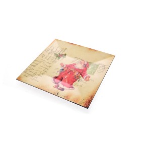 SOTTOPIATTO 33X33CM STAMPATO FRANCOBOLLO