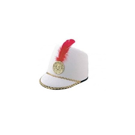 CAPELLI MAJORETTE FELTRO BIANCO/ROSSO